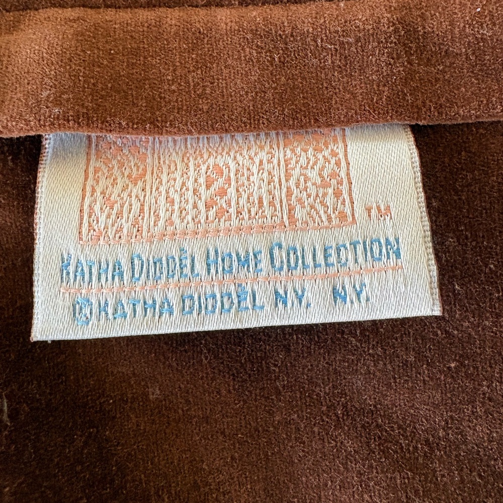 Katha Diddel Floral & Parrot Needlepoint Pillow Cover in Brown, Red, Yellow - Picture 5 of 5